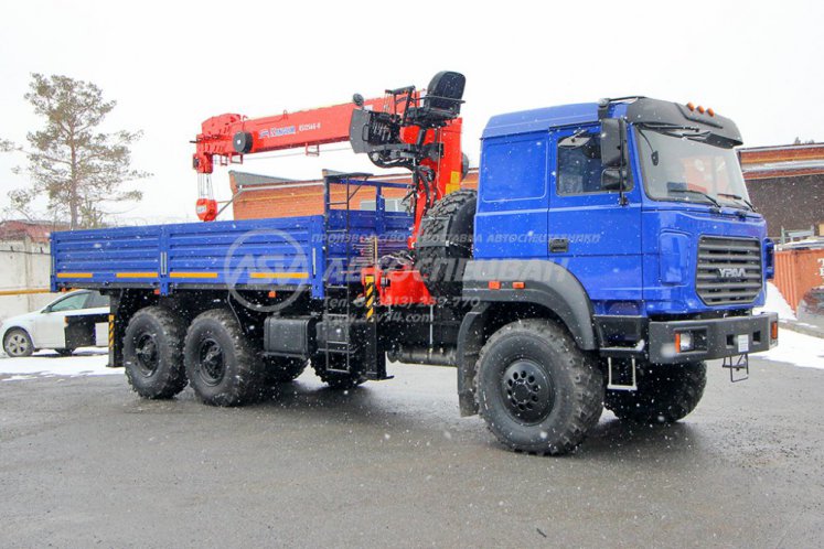 Бортовой Урал 4320-4972-80 с КМУ Kanglim 1256G-2 0