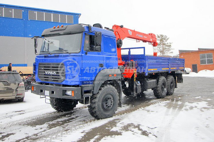 Бортовой Урал 4320-4972-80 с КМУ Kanglim 1256G-2 1
