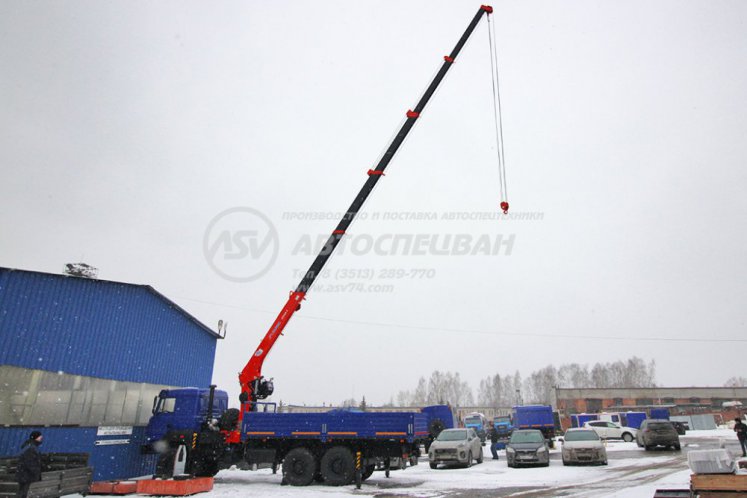 Бортовой Урал 4320-4972-80 с КМУ Kanglim 1256G-2 6