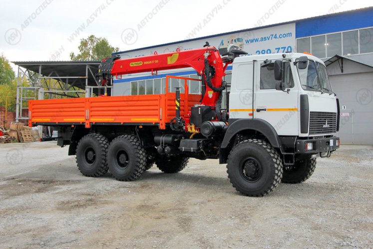 Бортовой автомобиль МАЗ 6317F9 с КМУ ИТ-150 0