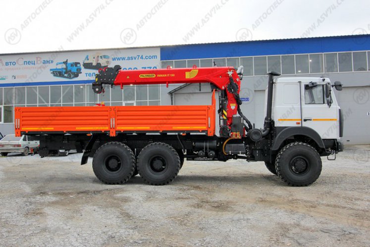 Бортовой автомобиль МАЗ 6317F9 с КМУ ИТ-150 1