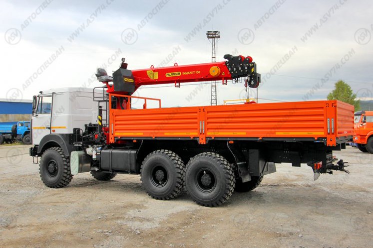 Бортовой автомобиль МАЗ 6317F9 с КМУ ИТ-150 2