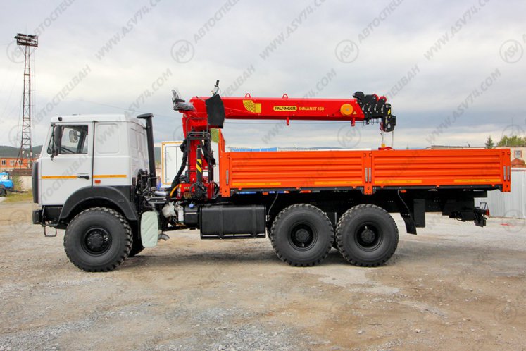 Бортовой автомобиль МАЗ 6317F9 с КМУ ИТ-150 3