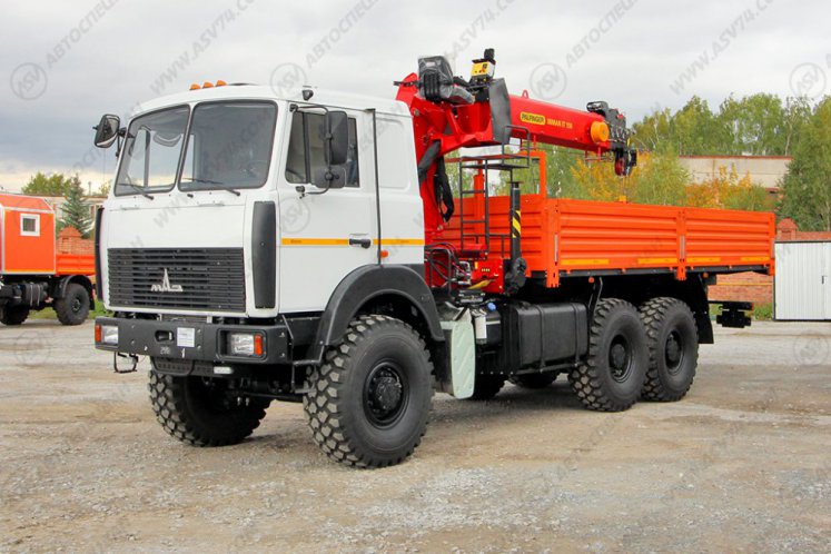 Бортовой автомобиль МАЗ 6317F9 с КМУ ИТ-150 4