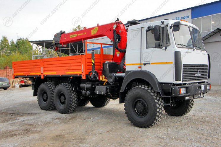 Бортовой автомобиль МАЗ 6317F9 с КМУ ИТ-150 5