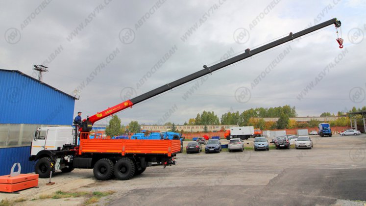 Бортовой автомобиль МАЗ 6317F9 с КМУ ИТ-150 6