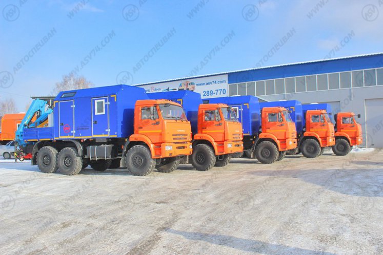 Агрегат ремонта и обслуживания качалок АРОК КАМАЗ 43118-3027-50 с КМУ ИМ-95 (синий) 0