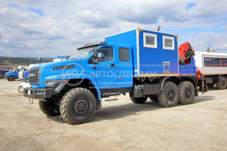 Агрегат для ремонта и обслуживания качалок АРОК УРАЛ NEXT 4320-6988-72(Е5) с КМУ ИМ-150N 3