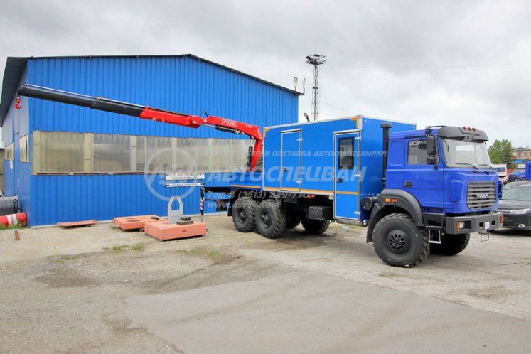 Агрегат для ремонта и обслуживания качалок АРОК УРАЛ 4320-4951-80 с КМУ Fassi F155A.0.22 1