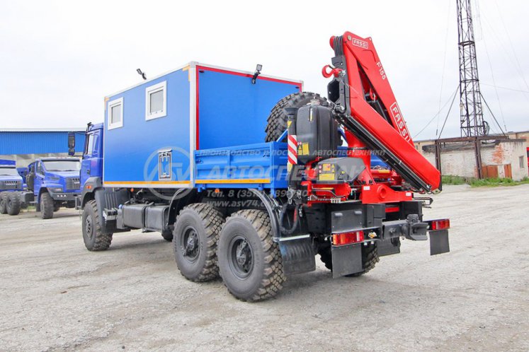 Агрегат для ремонта и обслуживания качалок АРОК УРАЛ 4320-4951-80 с КМУ Fassi F155A.0.22 4