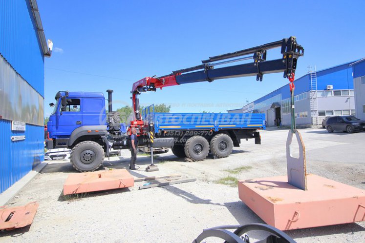 Бортовой Урал 4320-4972-80 с КМУ Sunhunk K168 4