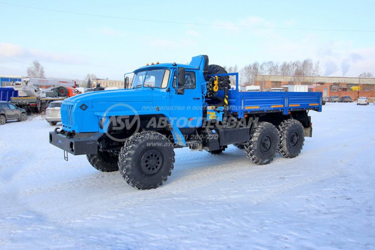 Бортовой автомобиль Урал 4320 (капотный) с КМУ ИМ-77 3