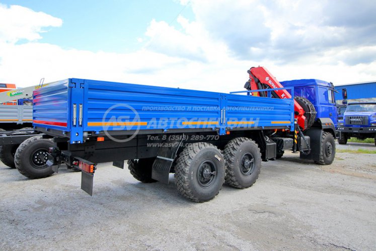 Бортовой Урал 4320-4972-80 с КМУ Sunhunk K168 7