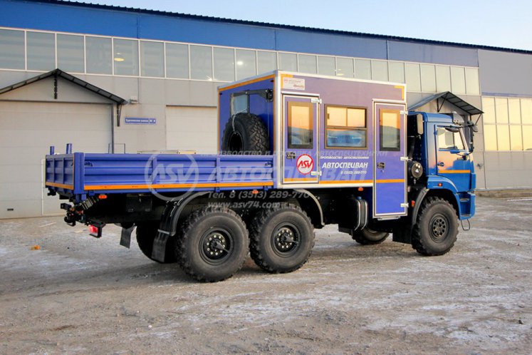 Вахтовый автобус с бортовой платформой КАМАЗ 43118-3027-50, 8 мест 5