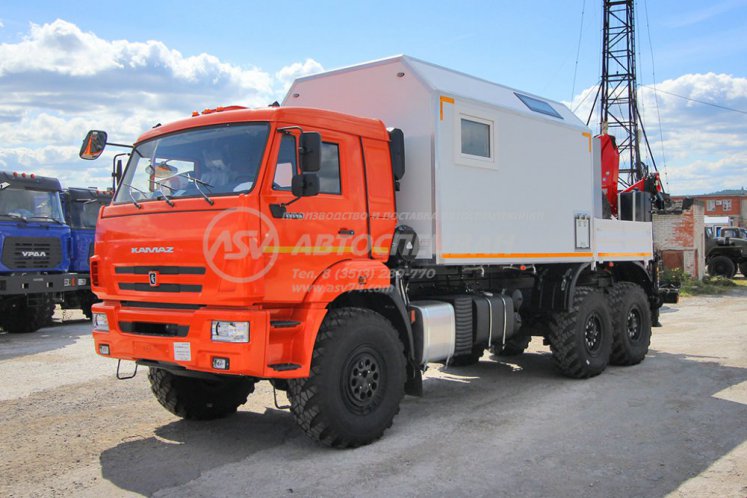 Агрегат ремонта и обслуживания качалок АРОК КАМАЗ 43118-50 с КМУ Ferrari 148A 1