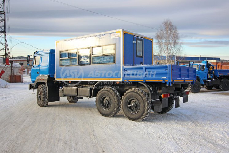Вахтовый автобус Урал 4320-4971-80, 16 мест с грузовой платформой 2