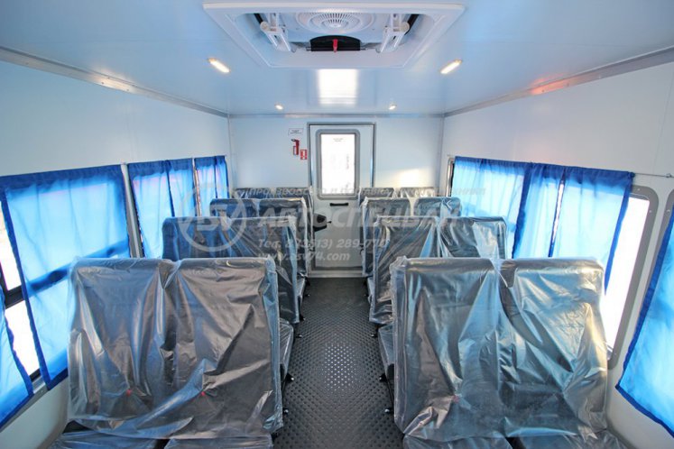 Вахтовый автобус Урал 4320-4971-80, 16 мест с грузовой платформой 6