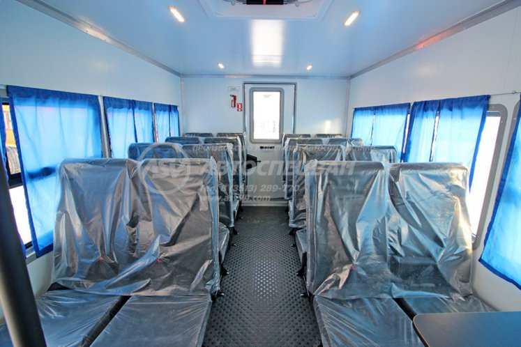 Вахтовый автобус Урал 4320-4971-80, 16 мест с грузовой платформой 12