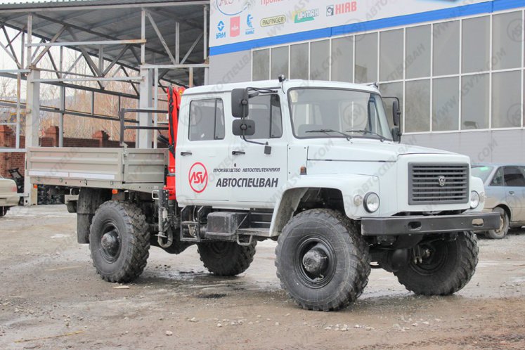 Бортовой автомобиль ГАЗ 33088 Егерь с КМУ Palfinger 1500 0