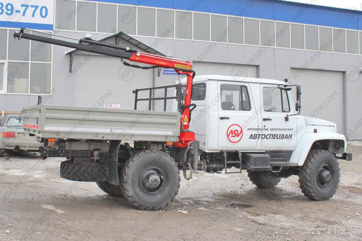 Бортовой автомобиль ГАЗ 33088 Егерь с КМУ Palfinger 1500 1