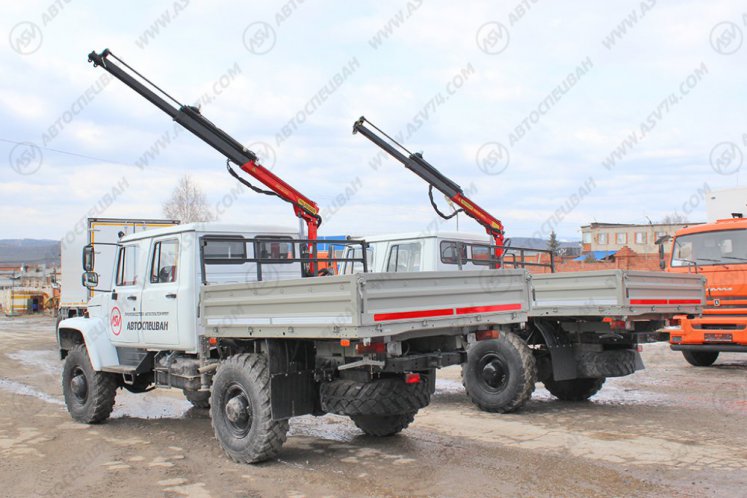 Бортовой автомобиль ГАЗ 33088 Егерь с КМУ Palfinger 1500 5