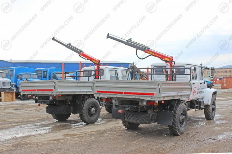 Бортовой автомобиль ГАЗ 33088 Егерь с КМУ Palfinger 1500 6