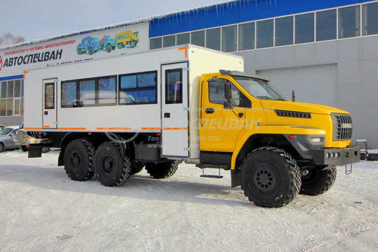 Вахтовый автобус Урал NEXT 4320-6952-72, 24 места. Грузовой отсек 0