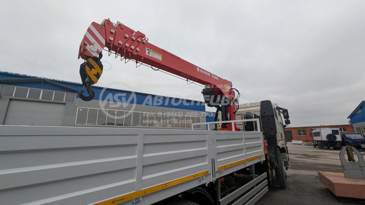 Бортовой автомобиль FAW J6 c КМУ Sunhunk S-1606 1