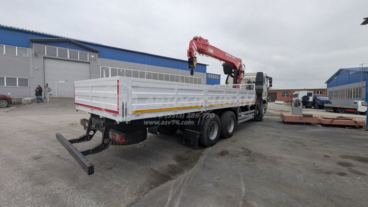 Бортовой автомобиль FAW J6 c КМУ Sunhunk S-1606 4