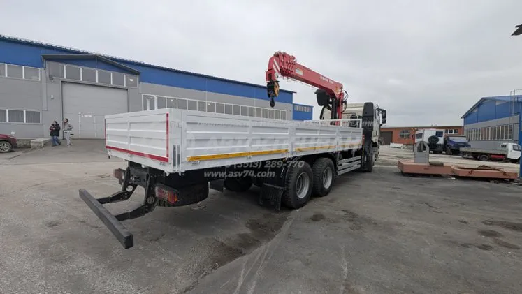 Бортовой автомобиль FAW J6 c КМУ Sunhunk S-1606 4