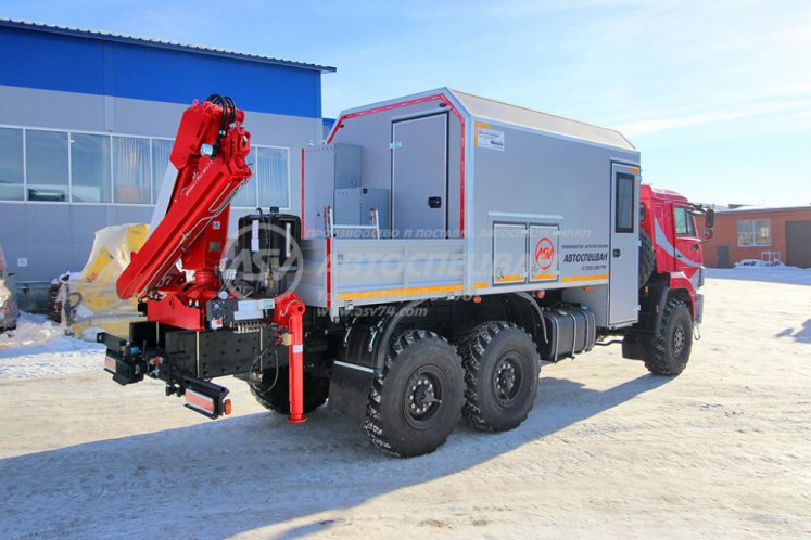 Агрегат ремонтно-сварочный (АРС) КамАЗ 43118-3027-50 с КМУ Rusman 302 2