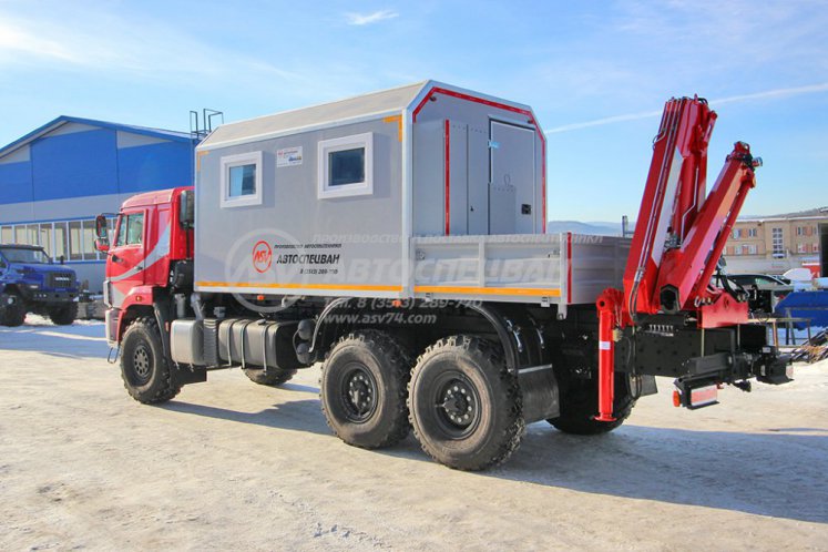 Агрегат ремонтно-сварочный (АРС) КамАЗ 43118-3027-50 с КМУ Rusman 302 3