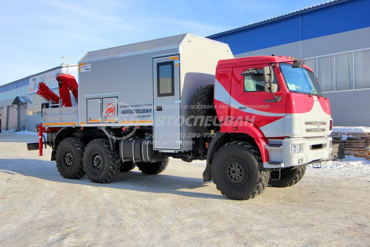 Агрегат ремонтно-сварочный (АРС) КамАЗ 43118-3027-50 с КМУ Rusman 302 0