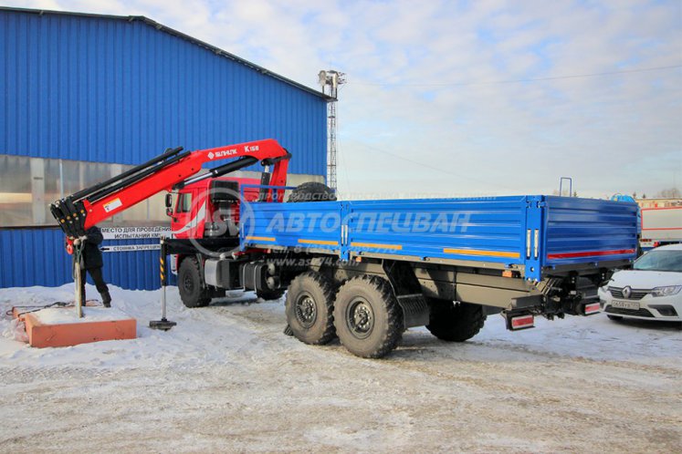 Бортовой КАМАЗ 43118-3027-50 с КМУ Sunhunk 168 5