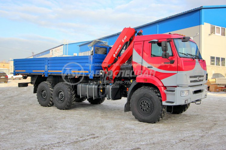 Бортовой КАМАЗ 43118-3027-50 с КМУ Sunhunk 168 0