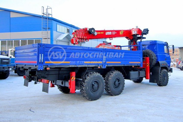 Бортовой Урал 4320-4972-80 с КМУ UMM 816T 2
