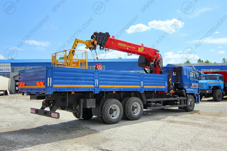 Бортовой автомобиль КАМАЗ 65117-3010-48 с КМУ ИТ-200 3