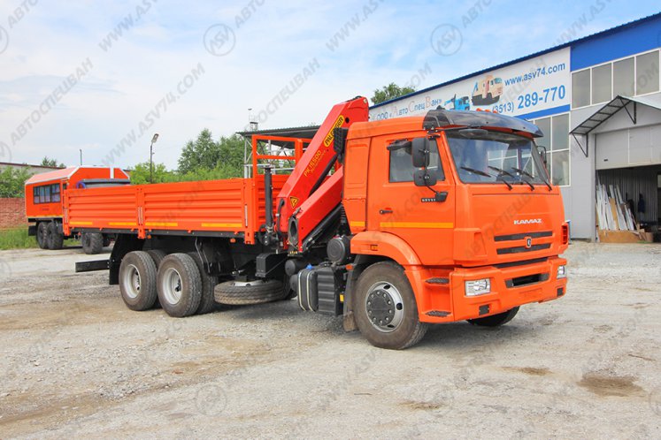 Бортовой автомобиль КАМАЗ 65115 с КМУ Palfinger 15500 0