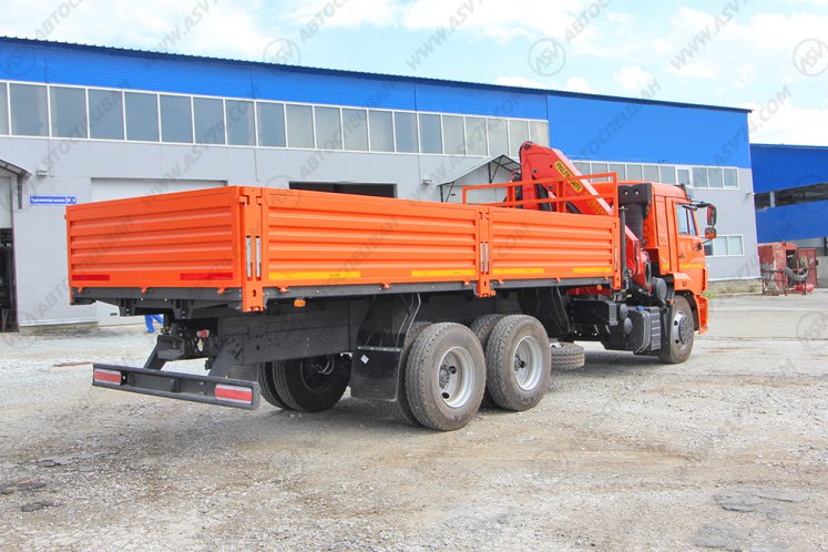 Бортовой автомобиль КАМАЗ 65115 с КМУ Palfinger 15500 1