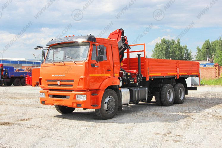Бортовой автомобиль КАМАЗ 65115 с КМУ Palfinger 15500 2