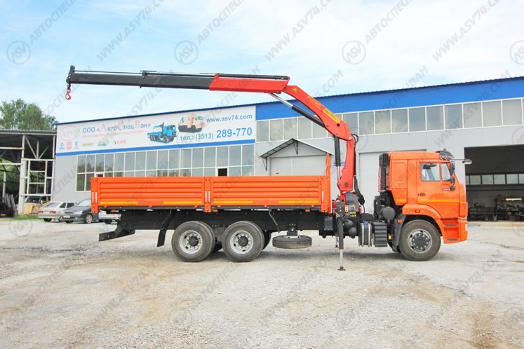 Бортовой автомобиль КАМАЗ 65115 с КМУ Palfinger 15500 3