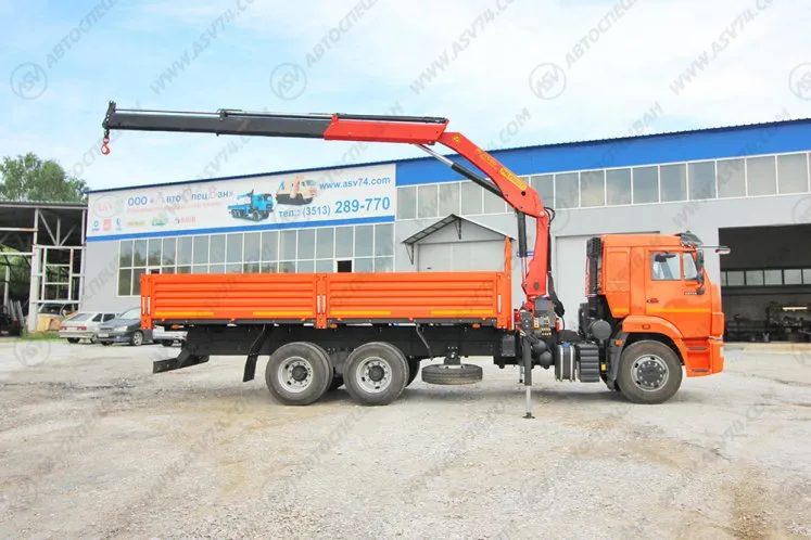 Бортовой автомобиль КАМАЗ 65115 с КМУ Palfinger 15500 3