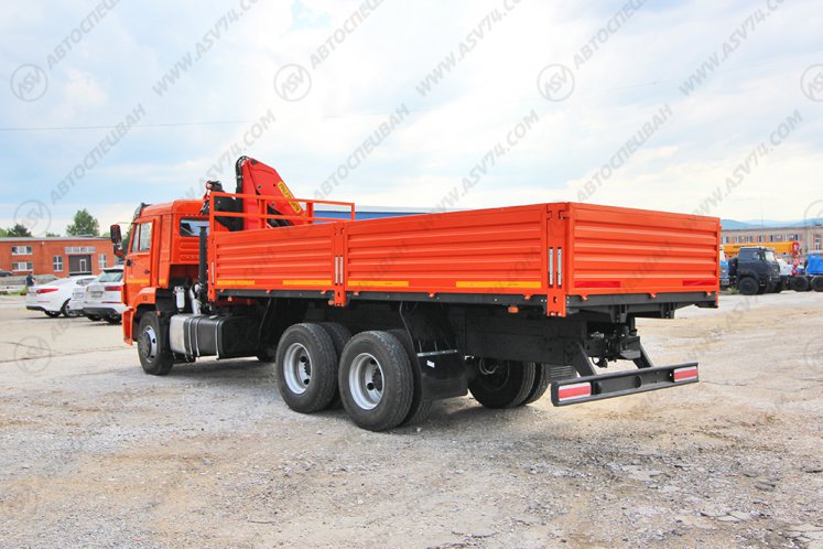 Бортовой автомобиль КАМАЗ 65115 с КМУ Palfinger 15500 6