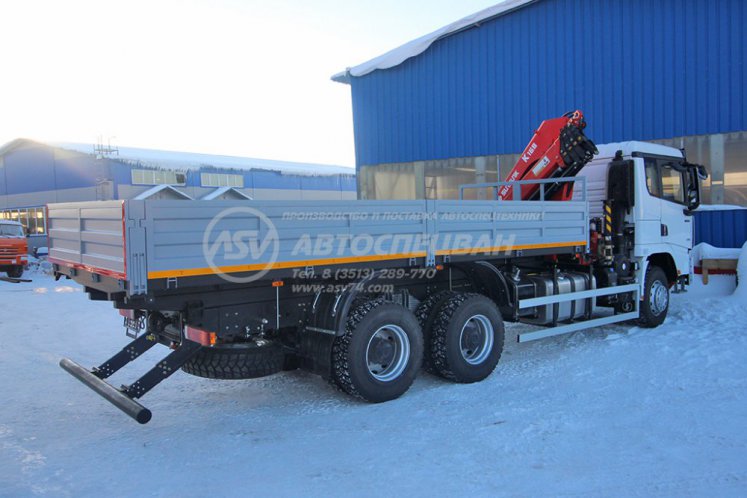 Бортовой автомобиль Shacman X3000 с КМУ Sunhunk 168-4 1