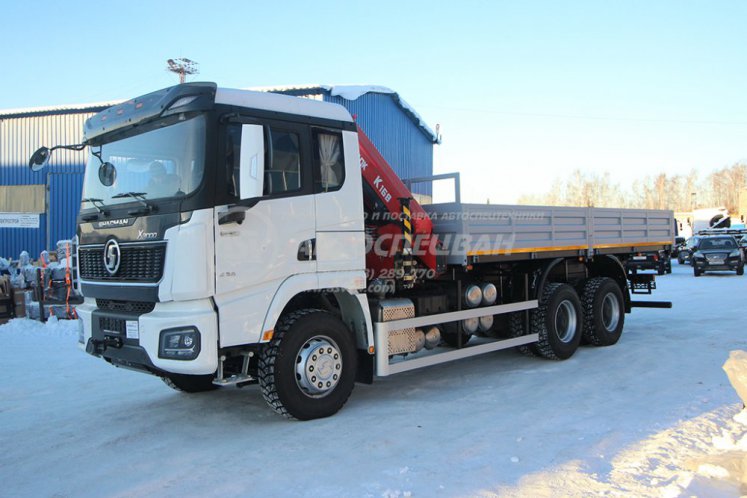 Бортовой автомобиль Shacman X3000 с КМУ Sunhunk 168-4 2