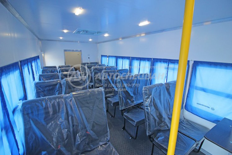 Вахтовый автобус Shacman X3000, 24 места с грузовым отсеком 6