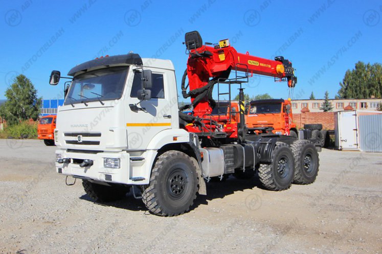 Седельный тягач КАМАЗ 43118-50 с КМУ ИТ-150 (тросовый) 1