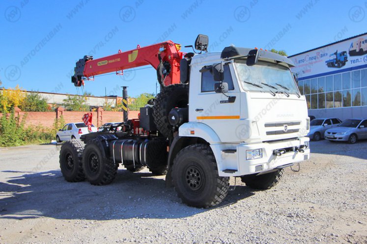 Седельный тягач КАМАЗ 43118-50 с КМУ ИТ-150 (тросовый) 2
