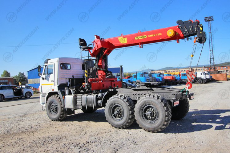Седельный тягач КАМАЗ 43118-50 с КМУ ИТ-150 (тросовый) 4