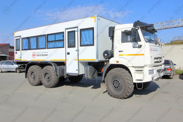 Вахтовый автобус КАМАЗ 43118-3027-50, 28 мест (белый) 0